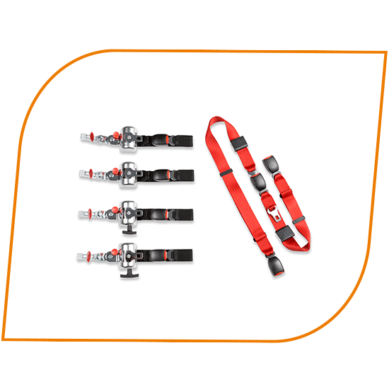 Rollstuhlbeförderung Safety Belts